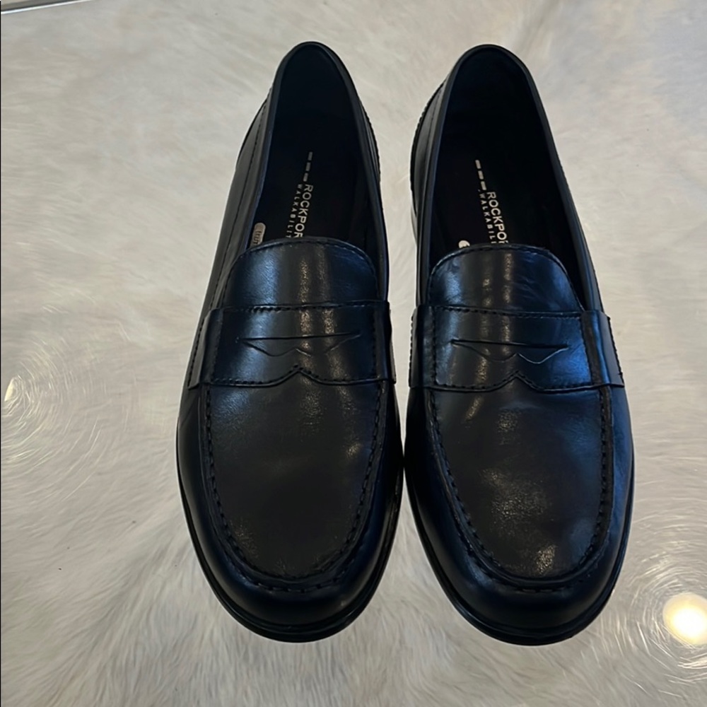 Rockport classic black loafers